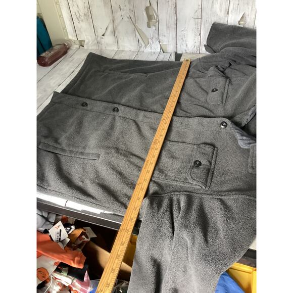 Amazon Essentials Men's Warm Jacket Cargo Fleece Jacket Outdoor Warm Plain XL - Picture 4 of 5